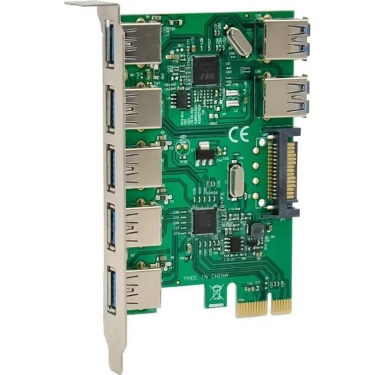 Scheda di espansione PCIe MicroConnect MC-USB3.0-ST610 7 porte USB 3.0