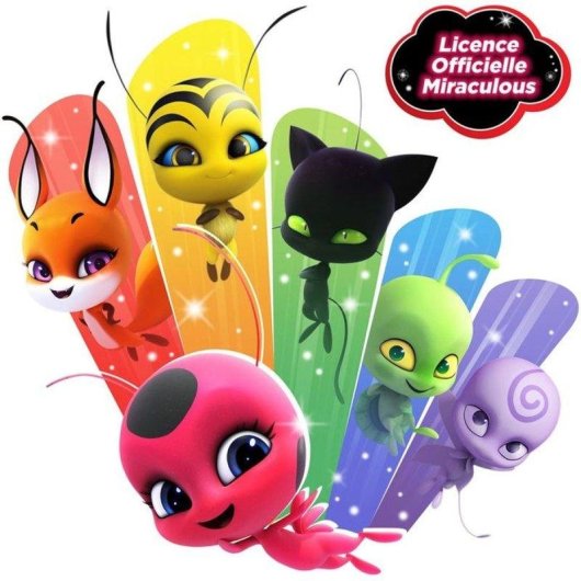Peluche Bandai Tikki Miraculous 15cm Kwami Criação Olhos Azules Bordados