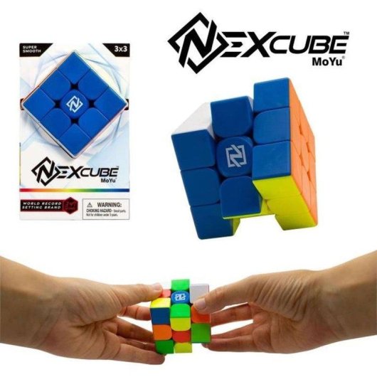 Pack Cubo Speed NexCube Classic 3x3 y 2x2 Magnético Ajustable Multicolor