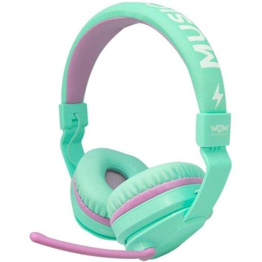 Casque Kids Licensing Wow Generation Bluetooth sans fil, micro, ajustable, rose
