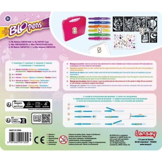 Kit Creativo Portatile Lansay Ma Mallette Fantastique 6 Blopens