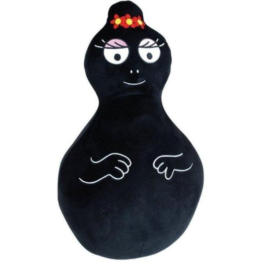 2er Pack Kissen Pelz Jemini Barbapapa und Barbamama 40 cm Birnenform