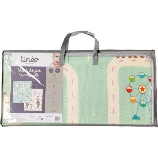 Tineo Tappeto Gioco Reversibile XXL Schiuma XPE 150x180 cm Impermeabile Lavabile