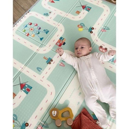 Tineo Tappeto Gioco Reversibile XXL Schiuma XPE 150x180 cm Impermeabile Lavabile