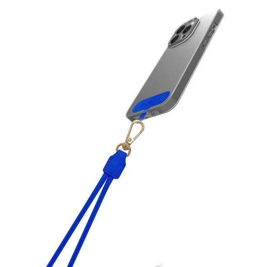 Correa para el cuello Celly para smartphones Azul Cuero PU 1,4 m