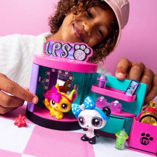 Juego Littlest Pet Shop Sweet & Style Boutique 4-en-1 (3 Petshops, 15 accesorios)