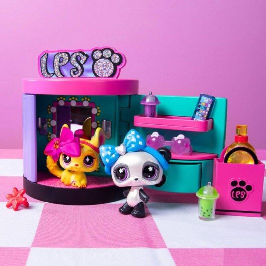 Juego Littlest Pet Shop Sweet & Style Boutique 4-en-1 (3 Petshops, 15 accesorios)