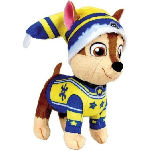 Kit 4 Peluches Jemini Paw Patrol Chase Marcus Rubble Stella 12 cm