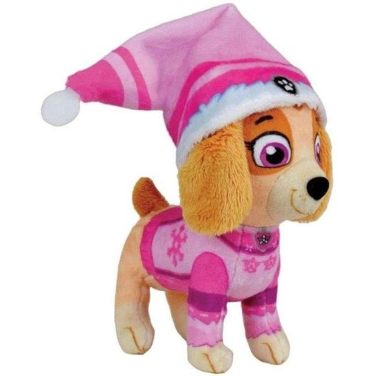 Kit 4 Peluches Jemini Paw Patrol Chase Marcus Rubble Stella 12 cm