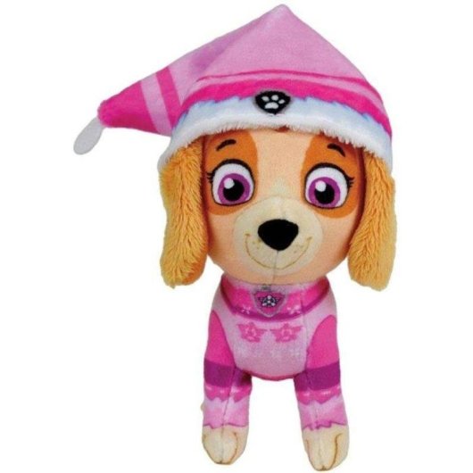 Kit 4 Peluches Jemini Paw Patrol Chase Marcus Rubble Stella 12 cm