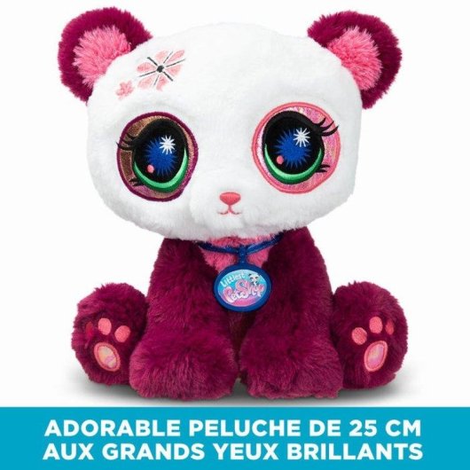 Bandai Littlest Pet Shop Plüschhund Panda 25 cm Sitzend Mehrfarbig