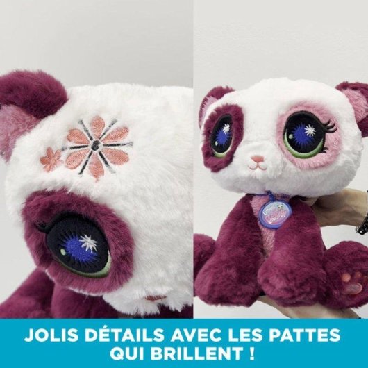 Bandai Littlest Pet Shop Plüschhund Panda 25 cm Sitzend Mehrfarbig
