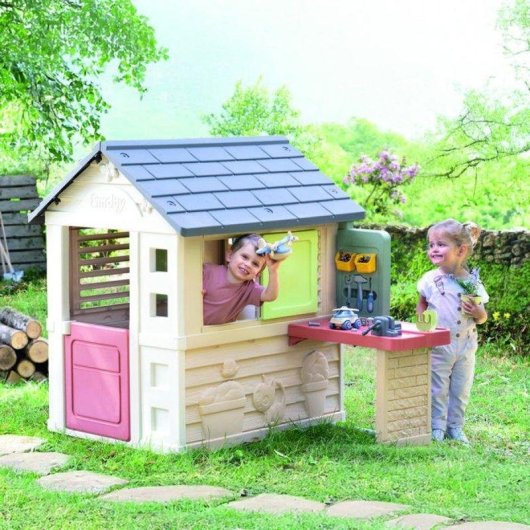Casa Gioco Smoby Life Nature 2 in 1 con Laboratorio e 39 Accessori