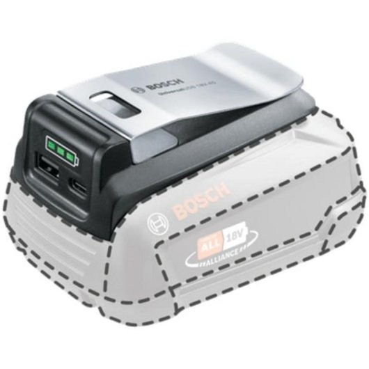 Bosch UniversalUSB 18V-15 Akku-Adapter USB-A und USB-C