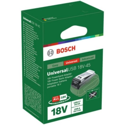 Bosch UniversalUSB 18V-15 Akku-Adapter USB-A und USB-C