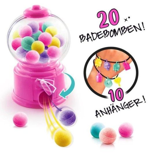 Bath Bomb Spender Canal Toys So Bomb mit 20 Mini Bomben und 10 Charms