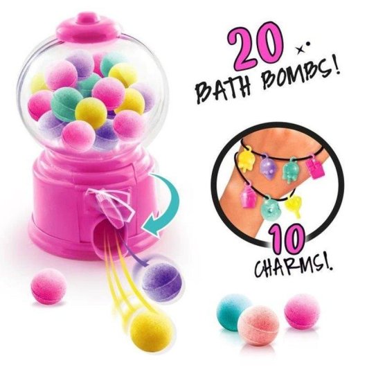 Bath Bomb Spender Canal Toys So Bomb mit 20 Mini Bomben und 10 Charms