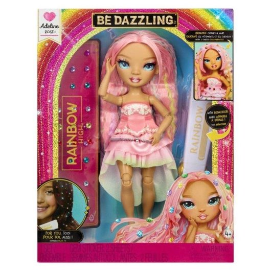 Poupée de mode Rainbow High Be Dazzling Adeline Rose 27 cm