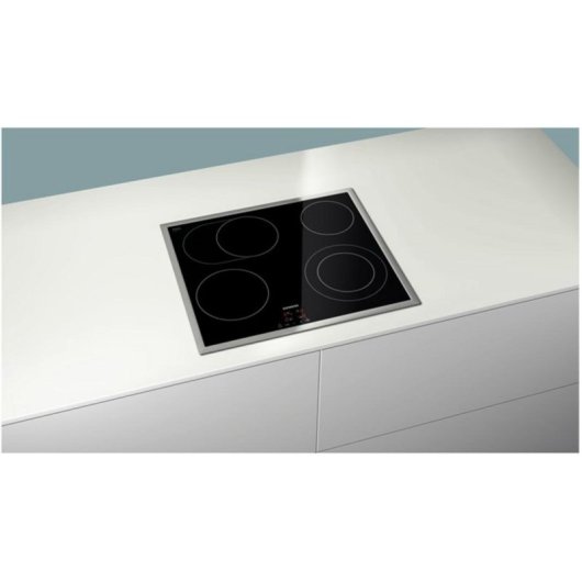 Vitrocerámica Siemens ET645HN17E 4 Zonas Cerámicas Táctil Negra