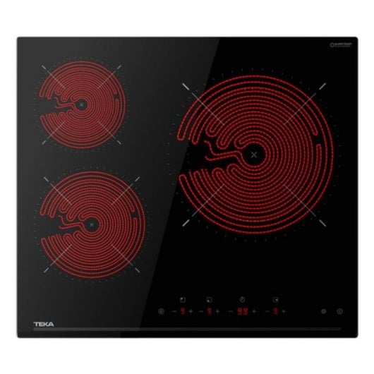 Placa de Vitrocerámica Teka TZC 63120 60 cm 3 Zonas Táctil Negro