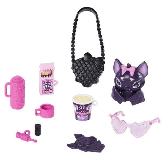 Poupée Monster High Draculaura 28,6 cm avec Mascotte et 7 Accessoires