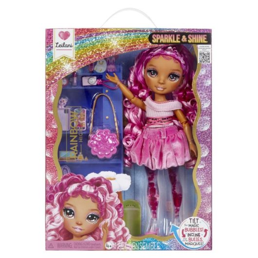 Bambola Fashion Rainbow High Sparkle & Shine 27 cm Rosa Glitter