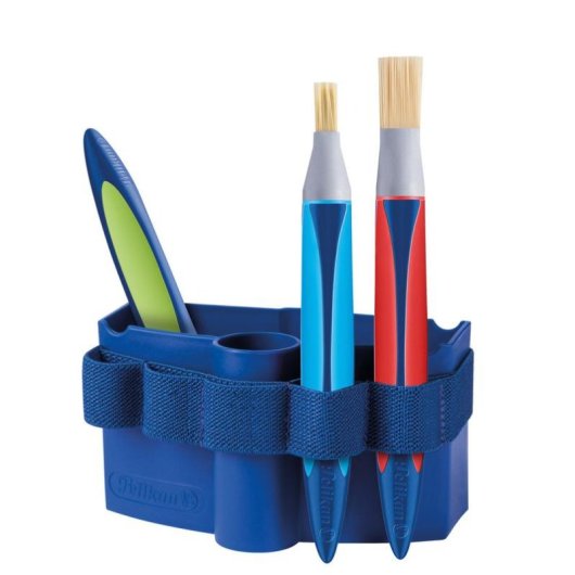 Lot de 5 Pinceaux Plats Synthétiques Pelikan pour Beaux-Arts