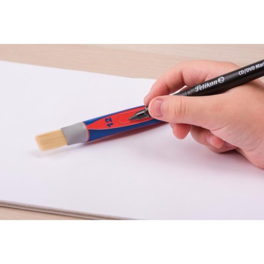 Lot de 5 Pinceaux Plats Synthétiques Pelikan pour Beaux-Arts
