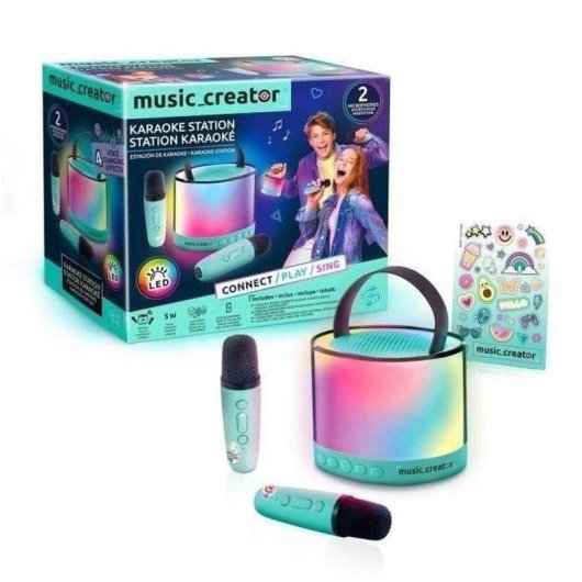 Lautsprecher Canal Toys Music Creator Mini Karaoke Bluetooth mit 2 kabellosen Mikrofonen