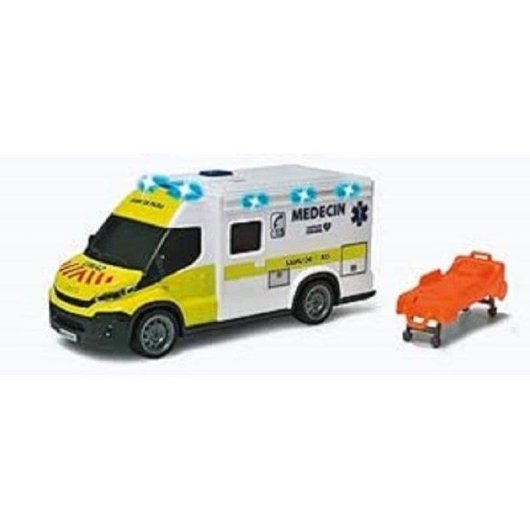 Ambulanza Dickie Toys Iveco Daily SAMU 1:18 Effetti Sonori e Luci