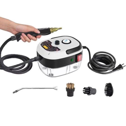 Limpiateur vapeur 2500W haute température portable avec brosses cuisine salle de bain voiture
