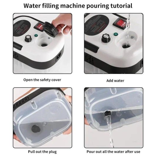Limpiateur vapeur 2500W haute température portable avec brosses cuisine salle de bain voiture