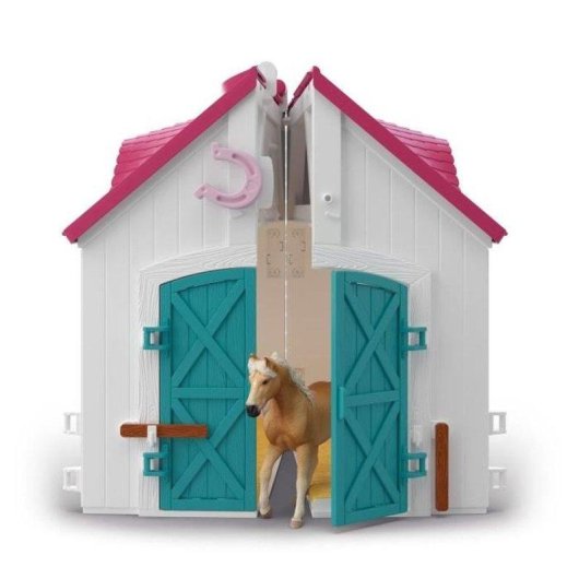 Set Gioco Schleich Scuderia Portatile con Cavallo Haflinger e Accessori (60 Pezzi)