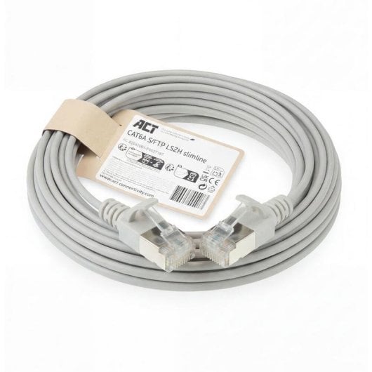 Câble réseau ACT CAT6A Slimline S/FTP LSZH 7 m