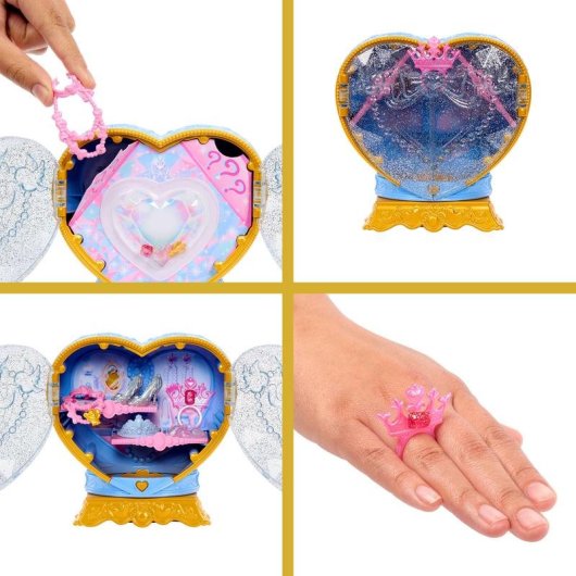 Puppe Disney Princess Jewel Reveal Aschenputtel mit abnehmbarem Rock und Schmuck