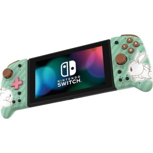 Comando Hori Split Pad Pro Pikachu & Eevee para Nintendo Switch, com fio, sticks analógicos completos, D-pad, gatilhos traseiros, turbo