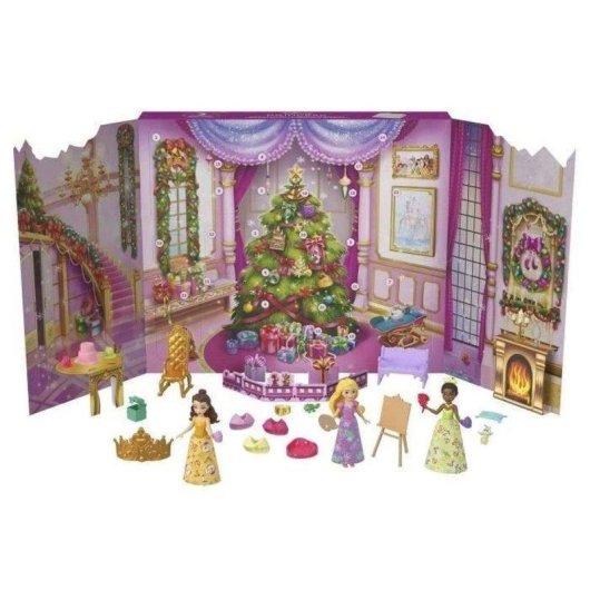 Calendario de Adviento Disney Princess Mattel 24 Sorpresas con Mini Muñecas