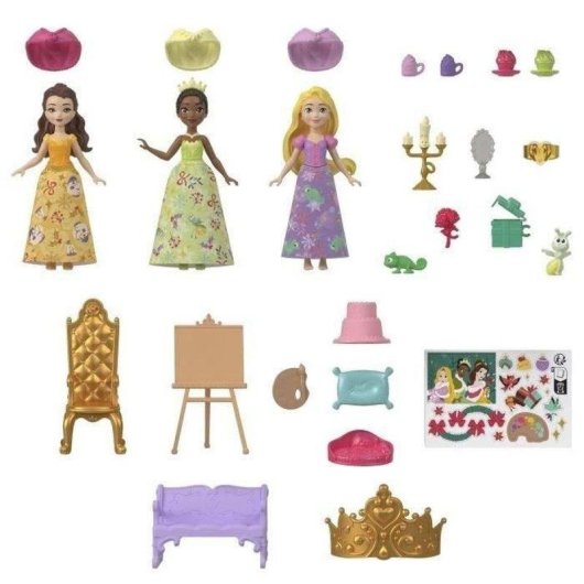 Calendario de Adviento Disney Princess Mattel 24 Sorpresas con Mini Muñecas