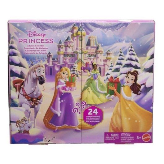 Calendario de Adviento Disney Princess Mattel 24 Sorpresas con Mini Muñecas