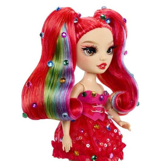 Poupée de mode Rainbow High Vivienne Rouge avec outil bedazzler et pierres