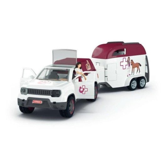 Set de juego Schleich Horse Club Veterinario Móvil con remolque y dispositivo de rayos X