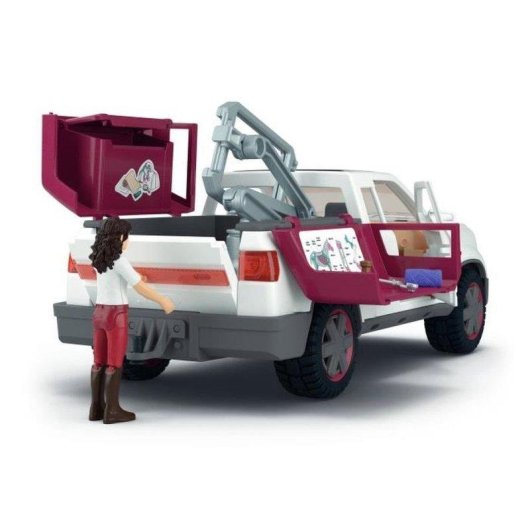 Set de juego Schleich Horse Club Veterinario Móvil con remolque y dispositivo de rayos X