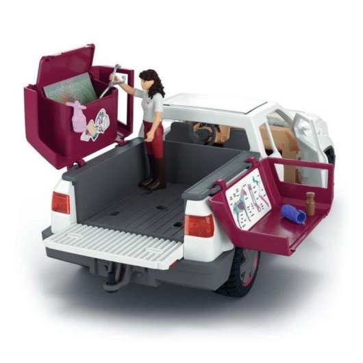 Set de juego Schleich Horse Club Veterinario Móvil con remolque y dispositivo de rayos X