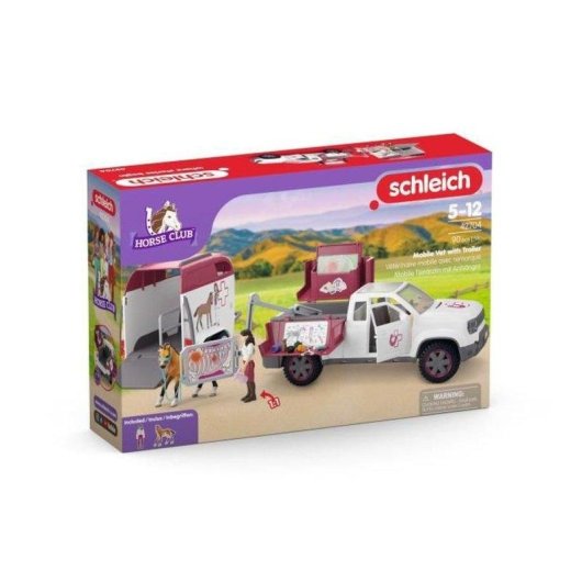 Set de juego Schleich Horse Club Veterinario Móvil con remolque y dispositivo de rayos X
