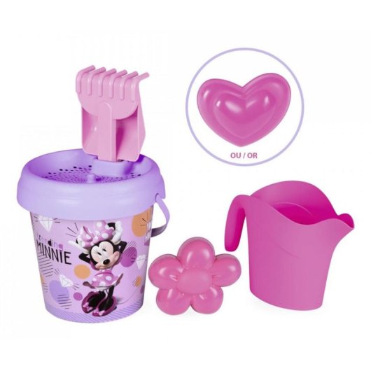 Schaufelset Minnie Smoby Rosa 17 cm mit Zubehör
