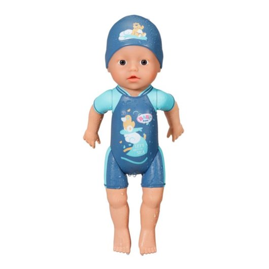 Boneca BABY born My First Swim Boy 30 cm para banho e piscina