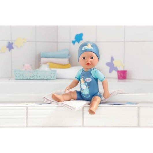 Boneca BABY born My First Swim Boy 30 cm para banho e piscina