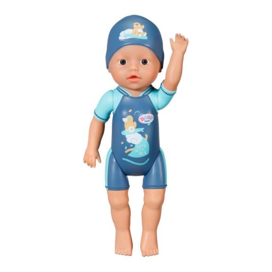 Boneca BABY born My First Swim Boy 30 cm para banho e piscina