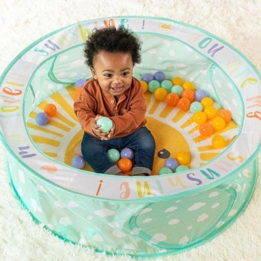 Infantino Pop-up Spielzone - 50 weiche Bälle - Ø 88 cm - Mit Tragetasche