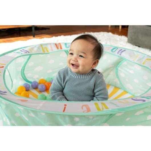 Infantino Pop-up Spielzone - 50 weiche Bälle - Ø 88 cm - Mit Tragetasche
